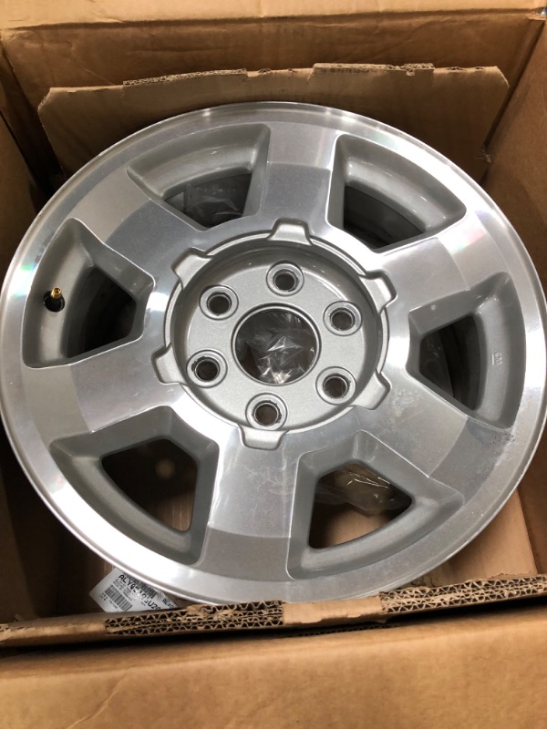 Photo 2 of Multiple Manufactures ALY05193U20 Silver Wheel with Machined and Meets All Federal Motor Safety Standards (17 x 7.5 inches /6 x 139 mm, 31 mm Offset)