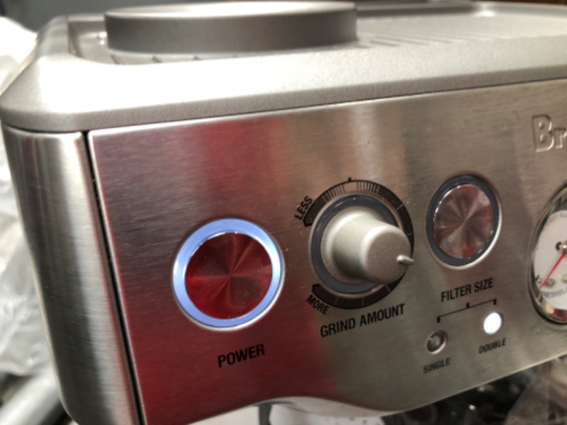 Photo 4 of **NOT FUCTIONAL**Breville Barista Express Espresso Machine, Brushed Stainless Steel, BES870XL
