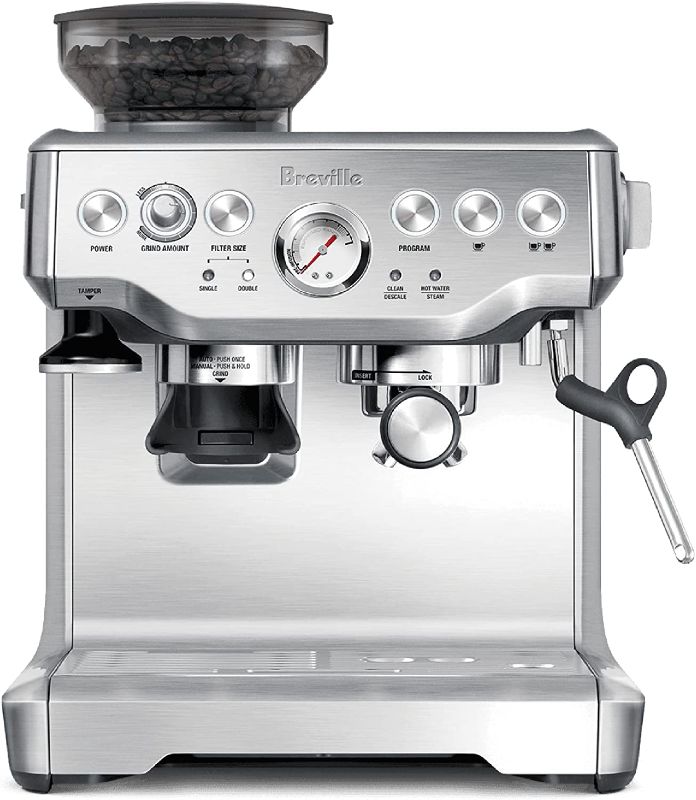 Photo 1 of **NOT FUCTIONAL**Breville Barista Express Espresso Machine, Brushed Stainless Steel, BES870XL
