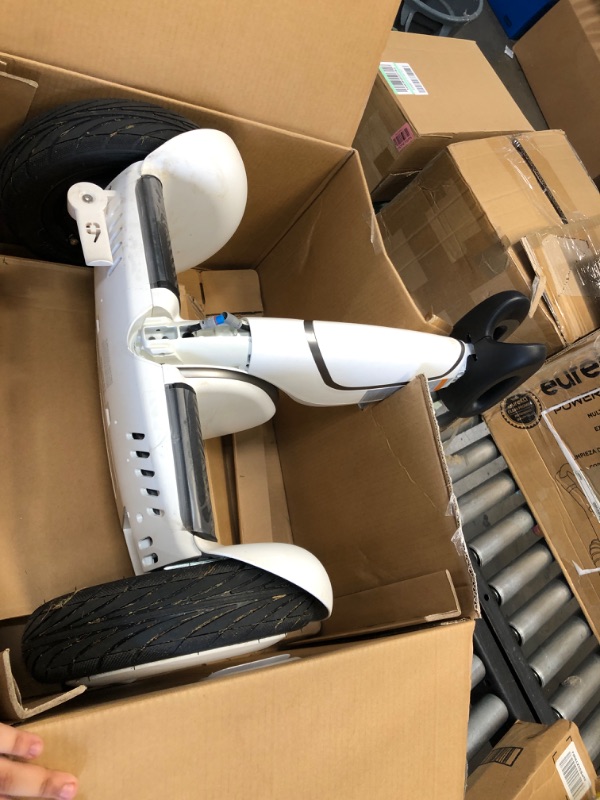 Photo 3 of **NO CHARGER**FOR PARTS**
Segway Ninebot S Plus Smart Self Balancing Transporter - Pro Hoverboard for Adults & Kids Gift - Intelligent Following Robot - UL 2272 Certified, White
