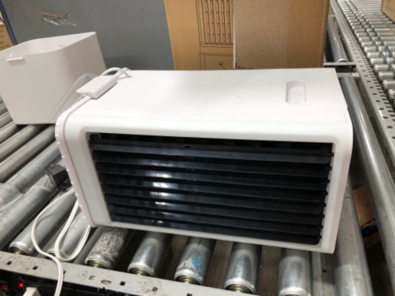 Photo 2 of **Damage**Evaporative Air Cooler, SKYICE 3-IN-1 Windowless Swamp Cooler w/ 2.4 Gal Detachable Water Tank, 12H Timer & 20FT Remote Control, Bladeless Evaporative Cooler, Air Conditioner Portable for Room