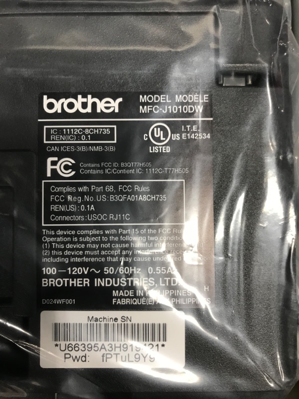 Photo 1 of Brother MFC-J1010DW Wireless Color Inkjet All-in-One Printer with Mobile Device and Duplex Printing, Refresh Subscription and Amazon Dash Replenishment Ready