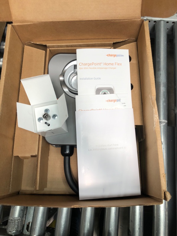 Photo 4 of ChargePoint Home Flex Electric Vehicle (EV) Charger, 16 to 50 Amp, 240V, Level 2 WiFi Enabled EVSE, UL Listed, ENERGY STAR, NEMA 14-50 Plug or Hardwired, Indoor / Outdoor, 23-foot cable , Black