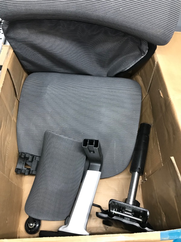 Photo 2 of ***PARTS ONLY NOT FUNCTIONAL***LINSY HOME Ergonomic Office Chair, Computer Mesh Chair for Home Office with 3D Headrest, Dark Gray
