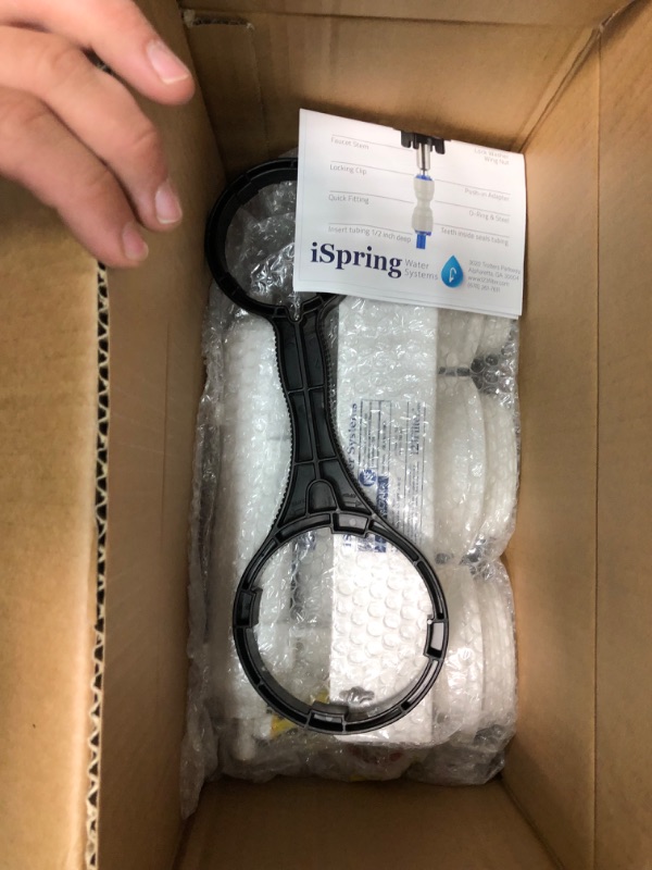 Photo 6 of iSpring RCC7AK, NSF Certified 75 GPD, 6-Stage Reverse Osmosis System, Superb Taste Drinking Water Filter & GA1-ORB Lead-Free Reverse Osmosis, Kitchen Bar Sink RO Drinking Water Faucet
