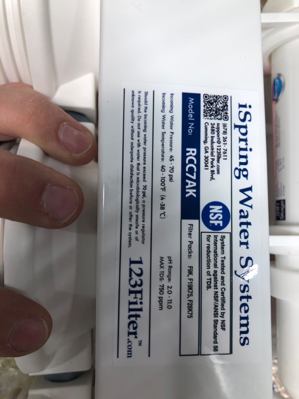 Photo 8 of iSpring RCC7AK, NSF Certified 75 GPD, 6-Stage Reverse Osmosis System, Superb Taste Drinking Water Filter & GA1-ORB Lead-Free Reverse Osmosis, Kitchen Bar Sink RO Drinking Water Faucet
