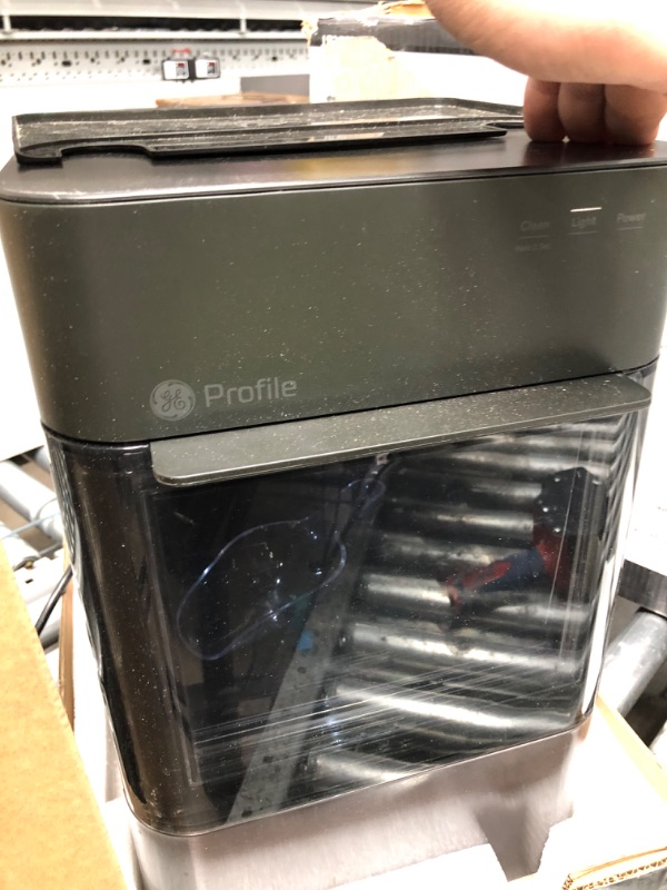 Photo 3 of GE Profile Opal 2.0 | Countertop Nugget Ice Maker | Ice Machine with WiFi Connectivity | Smart Home Kitchen Essentials | Black Stainless
