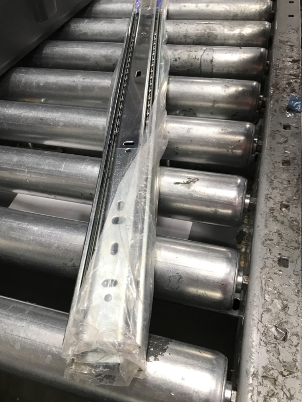 Photo 1 of uxcell 13.8Inch Drawer Slides, Full Extension Ball Bearing Slide Thicken Track Rail 45mm Wide 3 Sections 100lb Capacity, 1 Pair
