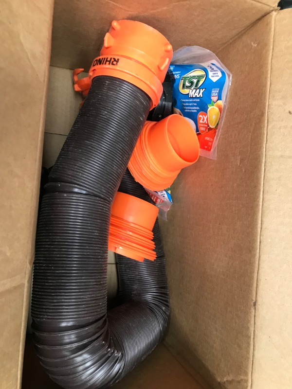 Photo 1 of Camco 39742 RhinoFLEX 20' RV Sewer Hose Kit with Swivel Fitting