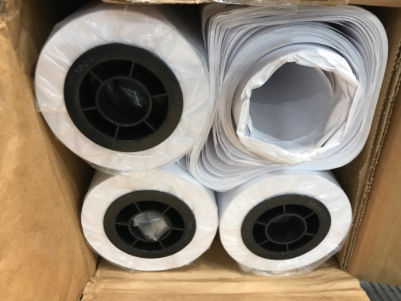 Photo 2 of Alliance Wide Format Paper 24" x 150' CAD Bond Rolls (20lb | 4 Rolls, 24 In x 150 Ft | 2" Core) 20lb | 4 Rolls 24 In x 150 Ft | 2" Core