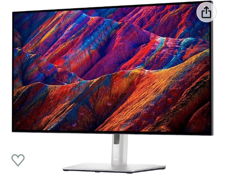 Photo 1 of Dell UltraSharp U3223QE 31.5" 4K UHD WLED LCD Monitor - 16:9 - Black, Silver