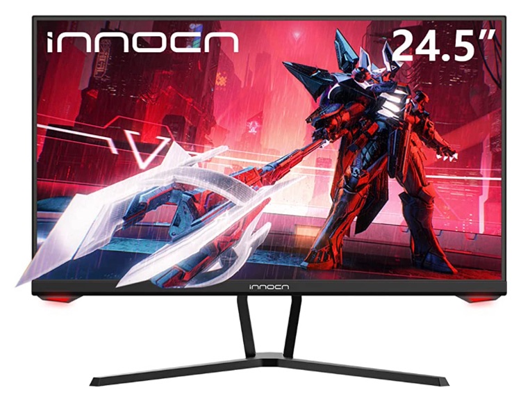 Photo 1 of INNOCN 25G1G 24.5" Gaming Monitor 165Hz / 144Hz 1920 x 1080P FHD 1ms FreeSync G-Sync Compatible HDMI DisplayPort Eye Care Ultra Thin LED Computer PC Gaming Monitor, VESA Mountable, Black