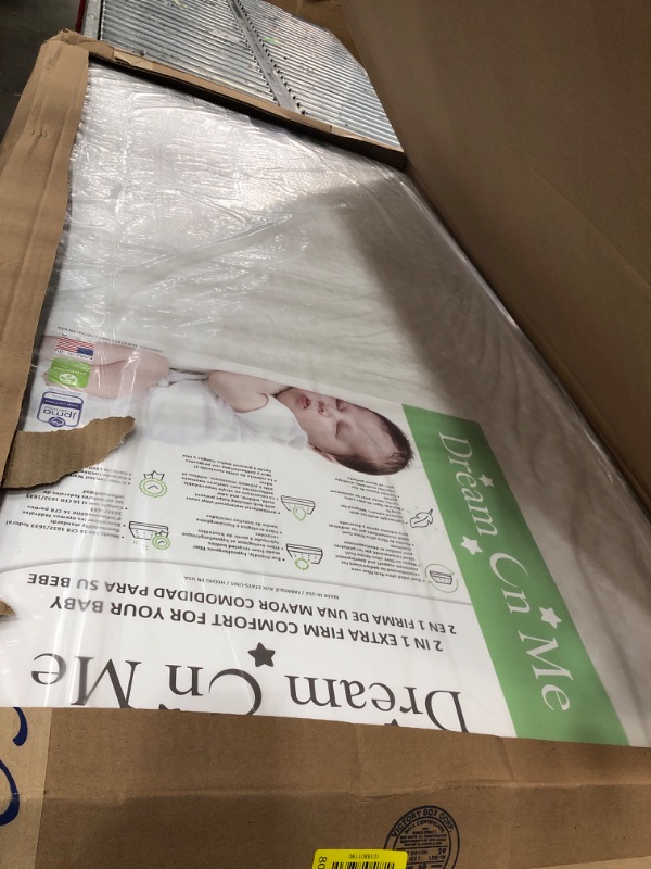 Photo 2 of Dream On Me Honeycomb Orthopedic Firm Fiber Standard Baby Crib Mattress | Greenguard Gold certified | 10 Year warranty | 5” Fiber Core Optimum Support | Infant and Toddler Mattress | Waterproof Cover