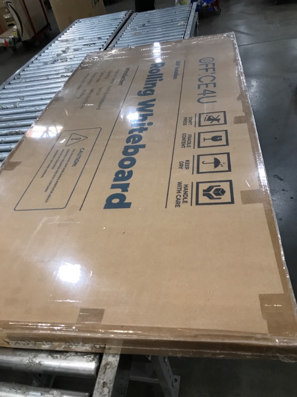 Photo 1 of Dry Erase Whiteboard Easel on Wheels - 70'' x 36'' Large Double Sided Mobile Whiteboard, Reversible Magnetic Rolling White Board for Home Office Classroom, Flip Chart Holders and Paper Pad