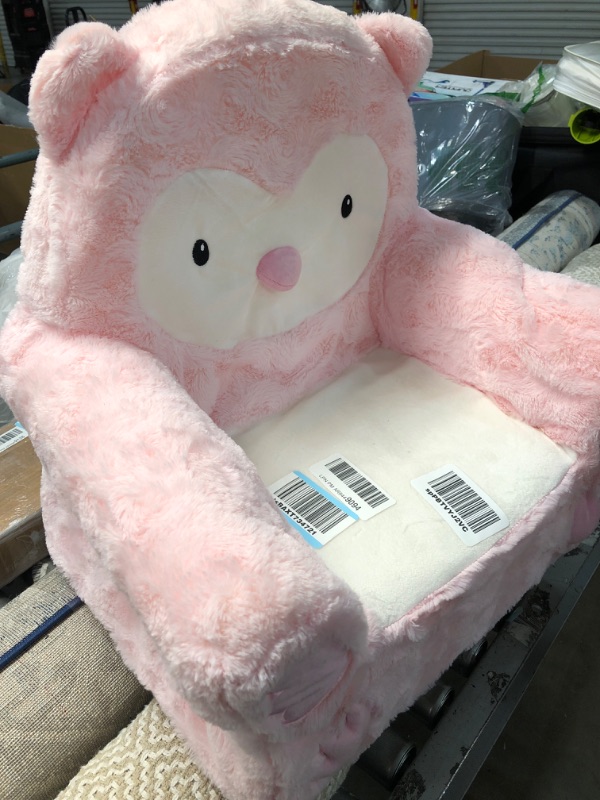 Photo 2 of Animal Adventure | Sweet Seats | Pink Owl Children's Plush Chair
