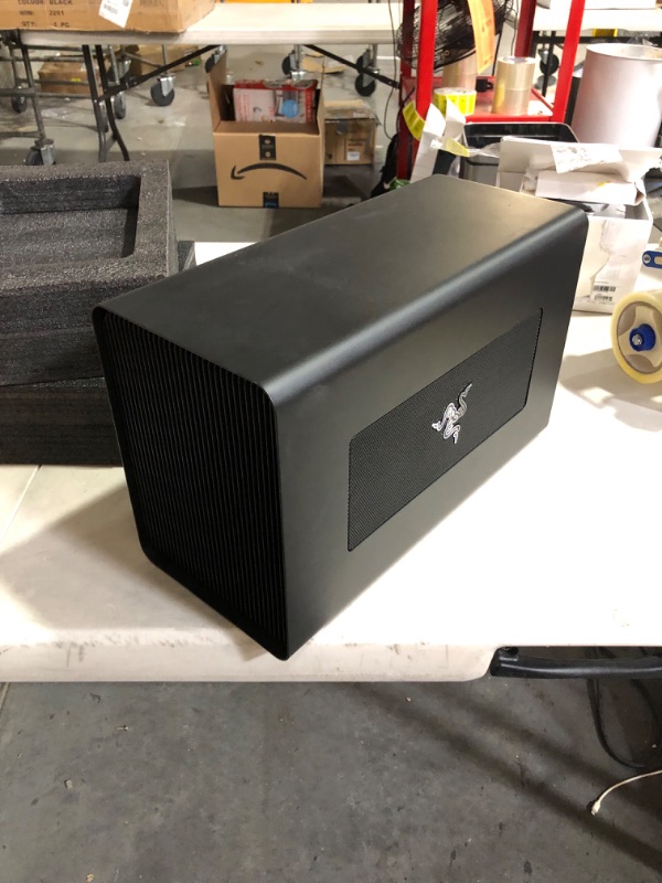 Photo 5 of **MISSING CABLES**
Razer Core X Chroma Aluminum External GPU Enclosure (eGPU): Black
