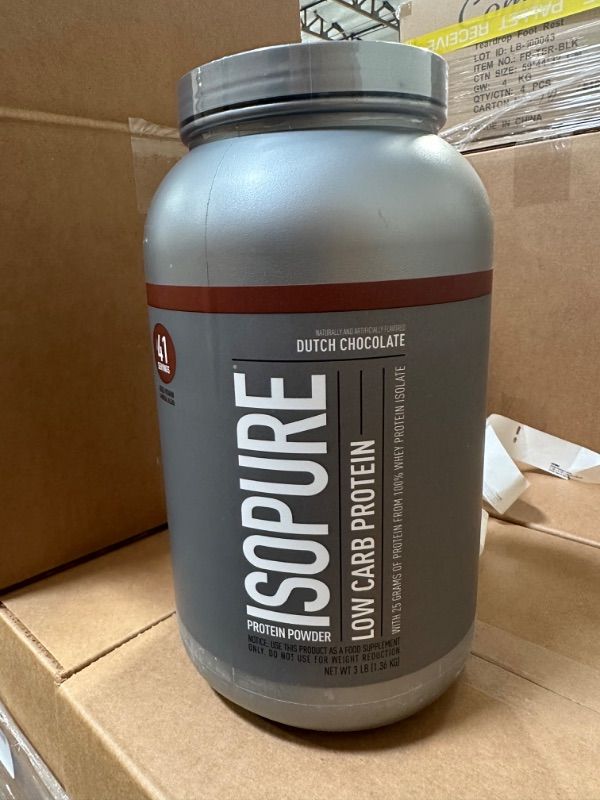 Photo 2 of **EXP 2/2025**
Isopure Dutch Chocolate Whey Isolate Protein Powder with Vitamin C & Zinc for Immune Support, 25g Protein, Low Carb & Keto Friendly, 3 Pounds (Pack of 1) 