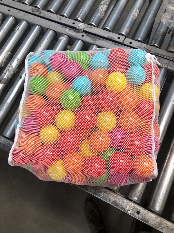 Photo 2 of BalanceFrom 2.3-Inch Phthalate Free BPA Free Non-Toxic Crush Proof Play Balls Pit Balls- 6 Bright Colors in Reusable and Durable Storage Mesh Bag
