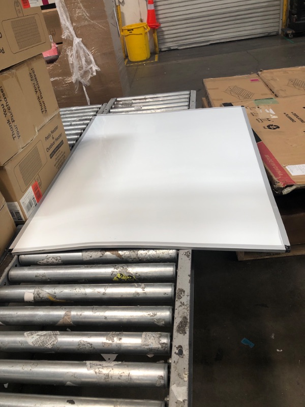 Photo 2 of DAMAGED*** VIZ-PRO Magnetic Whiteboard/Dry Erase Board, 48 X 36 Inches, Silver Aluminium Frame