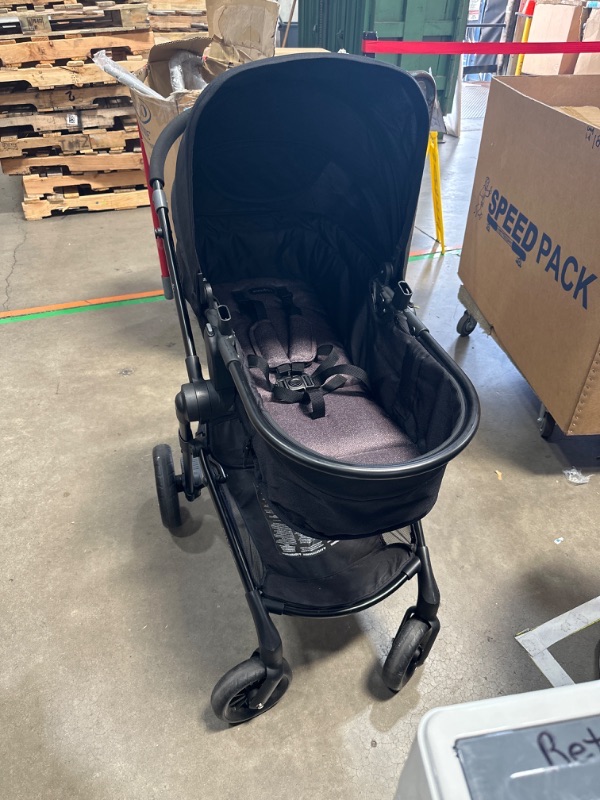 Photo 3 of Chicco Bravo Primo Trio Travel System, Bravo Primo Quick-Fold Stroller with Chicco KeyFit 35 Zip Extended-Use Infant Car Seat, Car Seat and Stroller Combo | Springhill/Black Springhill Bravo Primo