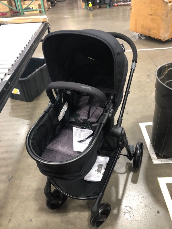 Photo 1 of Evenflo Pivot Modular Travel System With SafeMax Car Seat Only Travel System Casual Grey