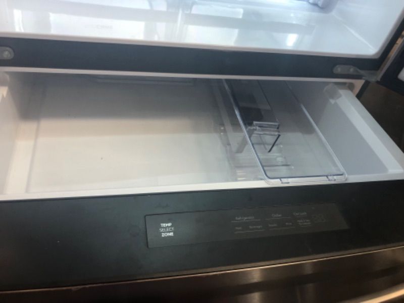 Photo 4 of ***PARTS ONLY***DOEN'T GET COLD, SOLD AS IS, NO REFUNDS, NO RETURNS.
GE Profile 27.9-cu ft 4-Door Smart French Door Refrigerator with Ice Maker and Door within Door (Fingerprint-resistant Stainless Steel) ENERGY STAR