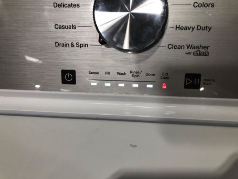 Photo 7 of ***LIGHTS UP WHEN PLUGGED IN - UNABLE TO TEST FURTHER***
Maytag 4.5 cu. ft. Top Load Washer in White