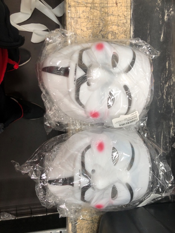 Photo 1 of Miuion Guy Fawkes Mask -V for Vendetta? Anonymous Guy Cosplay Party Mask for Halloween?2 Pack? White bundle of 2