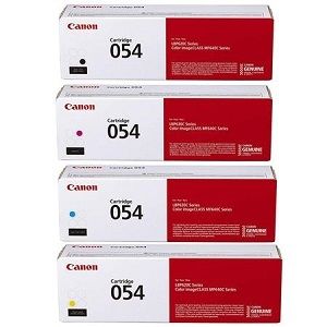 Photo 1 of Canon Cartridge 054 Geunine OEM Toner Cartridges - Full Set (BK,C,M,Y)
