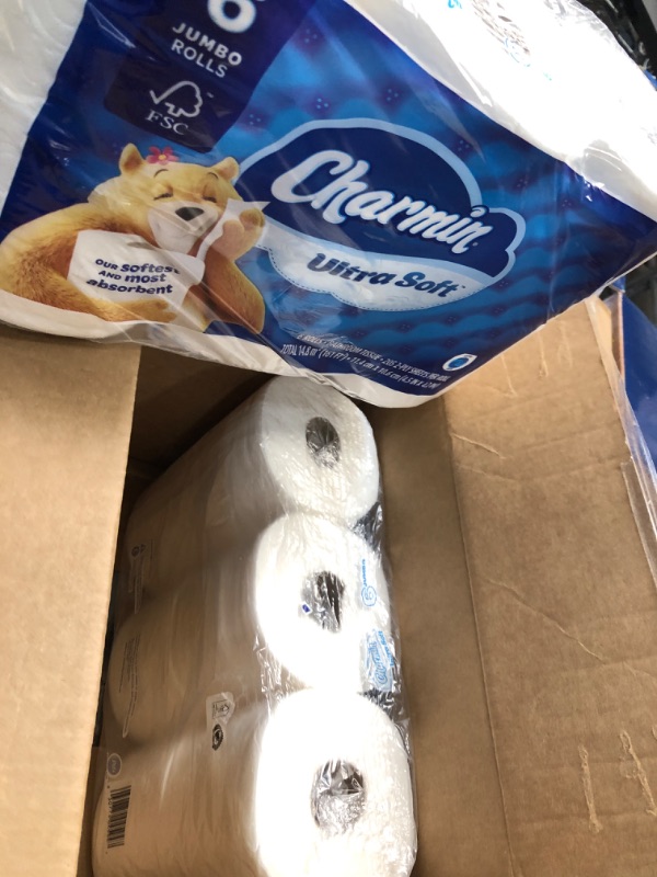 Photo 1 of Charmin Ultra soft Jumbo Rolls Septic Safe white 12 Count (Pack of 1)