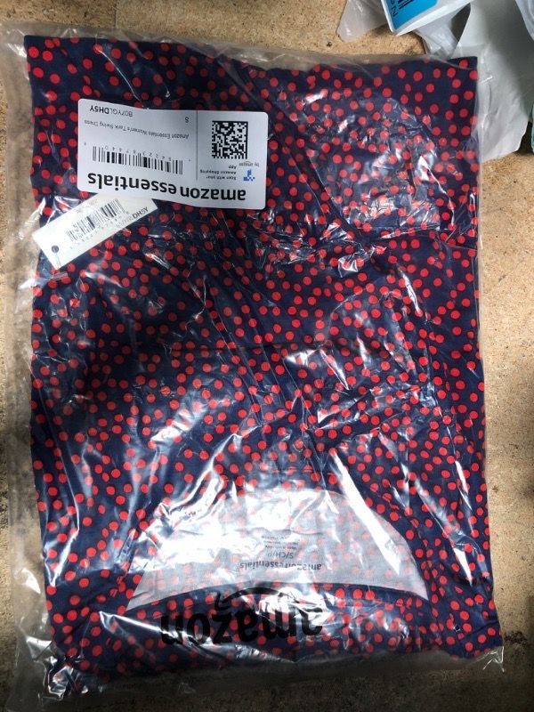 Photo 2 of Amazon Essentials Women's Tank Swing Dress (Available in Plus Size) Rayon Blend Navy/Red, Dots Small