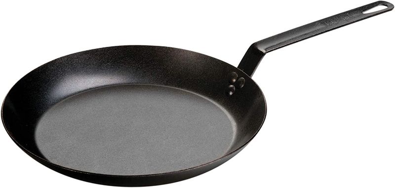 Photo 1 of (BRAND NEW) Lodge CRS12 Carbon Steel Skillet, Pre-Seasoned, 12-inch & ASCRHH61 Silicone Hot Handle Holders for Carbon Steel Pans, Orange Black 12" Skillet 