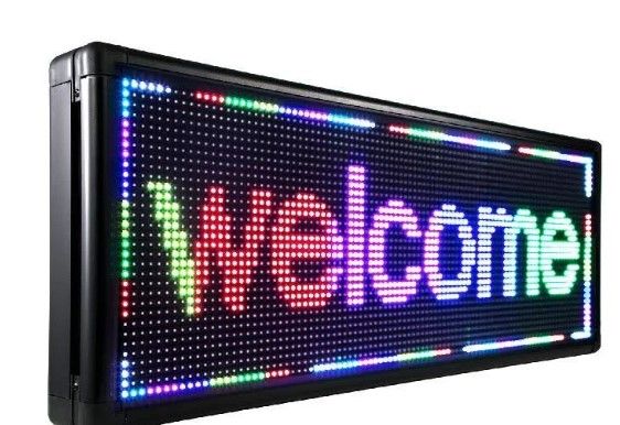 Photo 1 of Led Sign Led Scrolling Sign 40 x 15 inch Full Color Signs For Advertising Multiple Ways to Connect Various Editing Functions Eye-catching Effect High SMD Technology Accessories 
*****PARTS ONLY NONEFUNCTIONAL*******...

