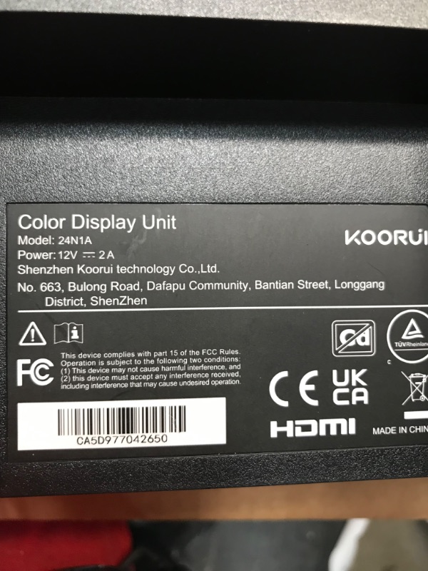 Photo 5 of KOORUI 24 Inch Computer Monitor, FHD 1920 x 1080p Office PC Monitor IPS Display 75Hz, HDMI, VGA, 75 x 75 mm VESA Mountable, Frameless, Eye Protection and Ergonomic Tilt Adjustment
