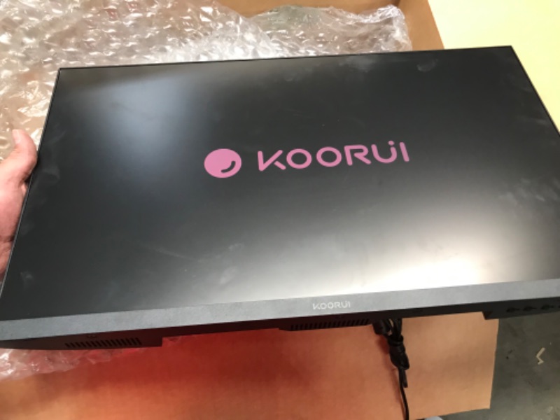 Photo 4 of KOORUI 24 Inch Computer Monitor, FHD 1920 x 1080p Office PC Monitor IPS Display 75Hz, HDMI, VGA, 75 x 75 mm VESA Mountable, Frameless, Eye Protection and Ergonomic Tilt Adjustment
