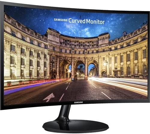 Photo 1 of Samsung CF390 24" 16:9 Curved LCD FHD 1920x1080 Curved Desktop Black Monitor for Multimedia, Personal, Business, HDMI, VGA, VESA Mountable, Eye Saver Mode & Flicker Free Technology (LC24F390FH)
