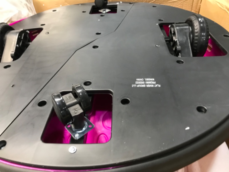 Photo 1 of The Bubble Factory Electric Kids Bumper car in Pink with Light and Music Including Remote Control and Extra Sticker Set to Customize The Bumper car.