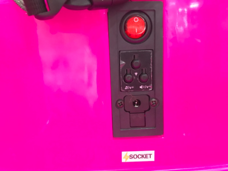 Photo 1 of The Bubble Factory Electric Kids Bumper car in Pink with Light and Music Including Remote Control and Extra Sticker Set to Customize The Bumper car.
