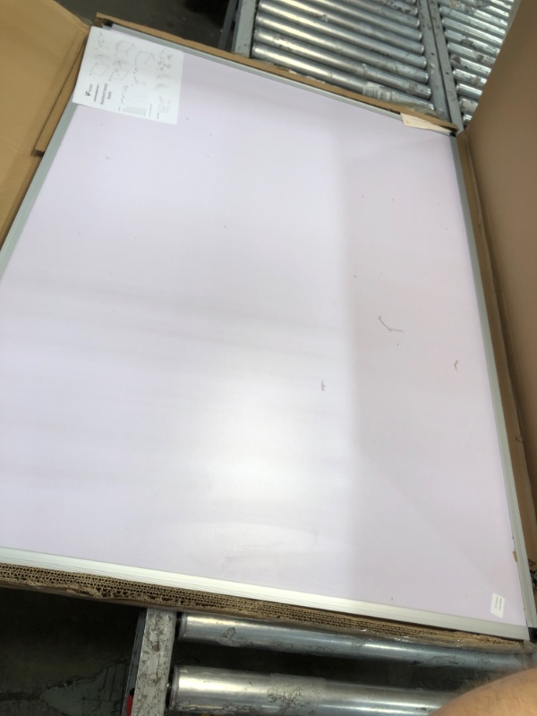 Photo 2 of **MINOR DAMAGE**  VIZ-PRO Dry Erase Board/Whiteboard,48 x 36 Inches, Wall Mounted Board for School Office and Home