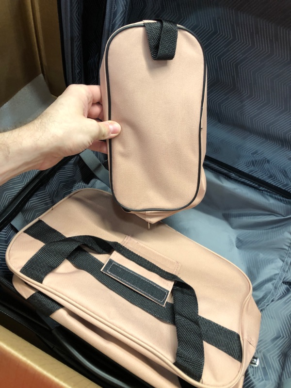 Photo 5 of *MINOR WEAR FROM USE*  Travelers Club Midtown Hardside 4-Piece Luggage Travel Set, Rose Gold 4-Piece Set Rose Gold