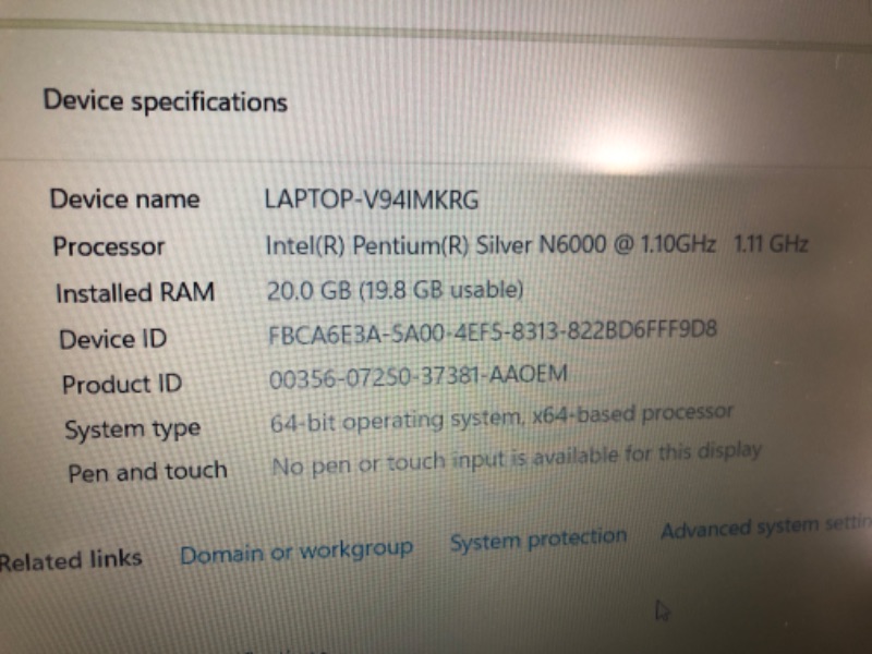 Photo 3 of Lenovo ideapad 1 15.6 FHD Laptop, Intel Pentium Sliver N6000 Processor, 4GB RAM, 128GB eMMC, 1-Year Mircrosoft Office 365, Windows 11 Home in S Mode - 82LX0050US