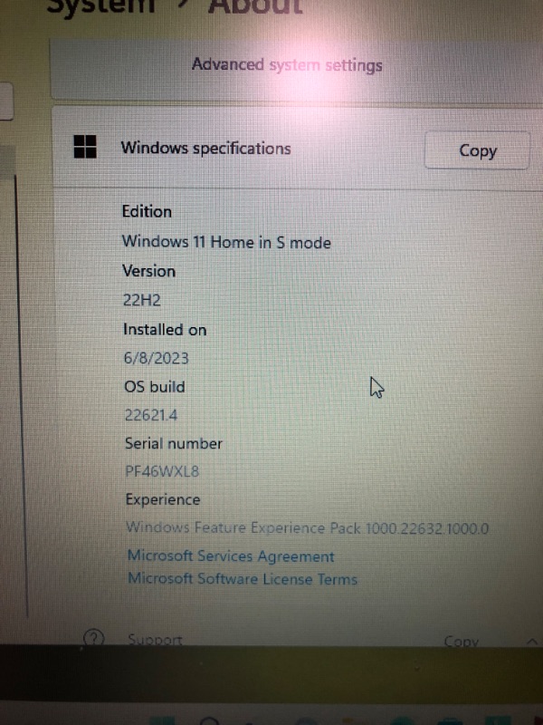 Photo 4 of **NEEDS A HARD RESET**
Lenovo - IdeaPad 3 15" Laptop - Intel Core i3-1005G1-8GB Memory - 256GB SSD - Platinum Grey - 81WE011UUS laptop only Platinum Gray