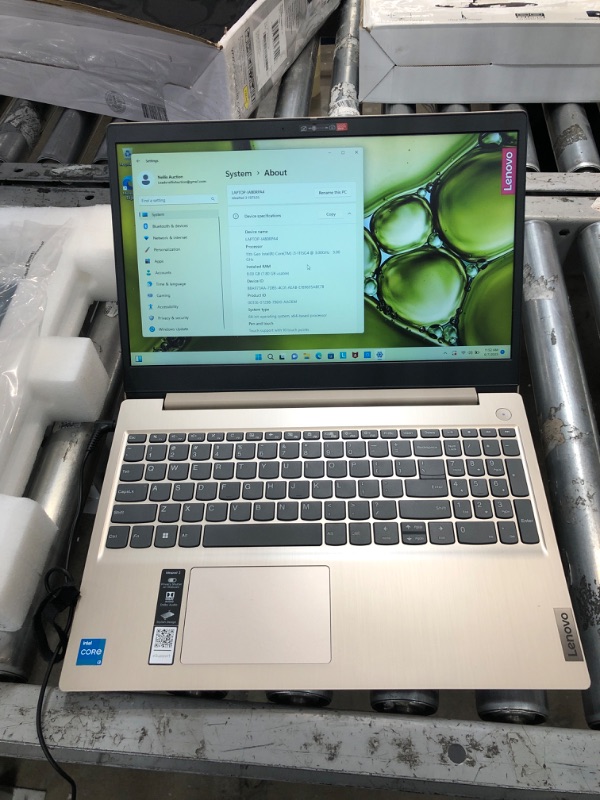 Photo 2 of Lenovo - IdeaPad 3 15" Laptop - Intel Core i3-1005G1-8GB Memory - 256GB SSD - Platinum Grey - 81WE011UUS laptop only Platinum Gray