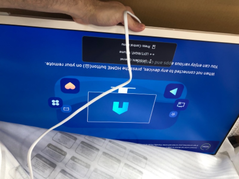 Photo 1 of SAMSUNG 32" M80B 4K UHD HDR Smart Computer Monitor Screen with Streaming TV, SlimFit Camera Included, Wireless Remote PC Access, Alexa Built-In, LS32BM805UNXGO, White Warm White 32-inch M80B Adjustable Stand & VESA Adaptor