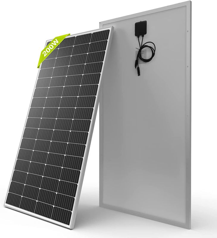 Photo 1 of Newpowa 9BB Cell 200W Monocrystalline 200 Watt 12V Solar Panel High Efficiency Mono Module RV Marine Boat Off Grid
