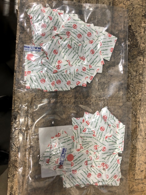 Photo 2 of 2 O2frepak 500CC(50-Pack) Food Grade Oxygen Absorbers Packets for Home Made Jerky and Long Term Food Storage