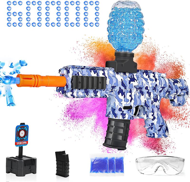 Photo 1 of  Gel Ball Blaster Toys,Eco-Friendly Splatter Ball Blaster with 60000+ Water Beads,Automatic Outdoor Games Toys for Activities Team Game