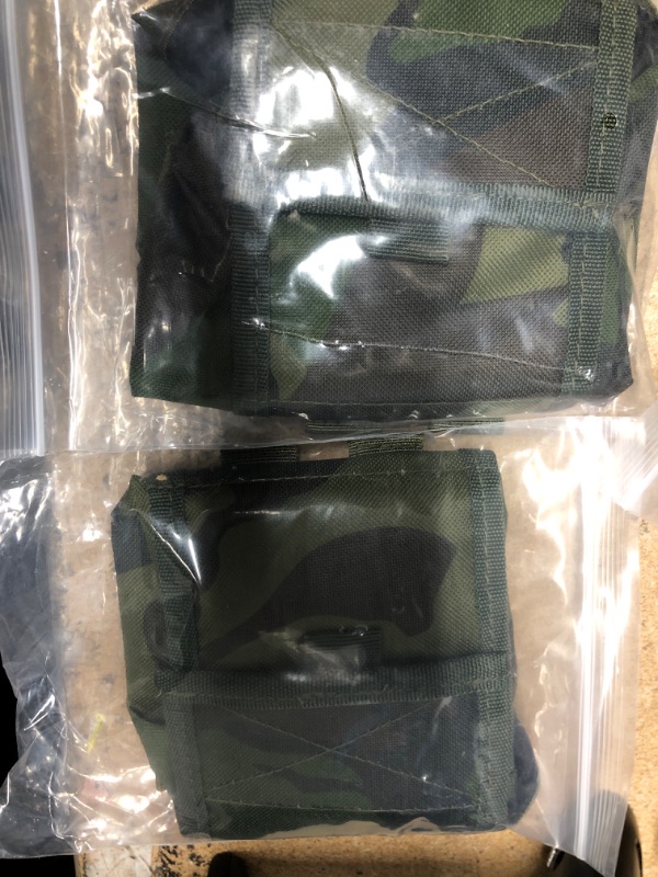 Photo 1 of 2 POYOLEE Drawstring Dump Pouch Molle Pouches Magazine Admin Utility Pouch Tactical Folding Small Bag for Concealed Carry Rope Pouch Waist Pack Bag Camouflage
