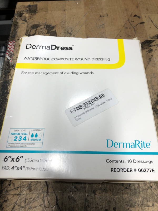 Photo 1 of Dermarite Industries Derma Dress Pad, 6x6 (4x4, 10 Count