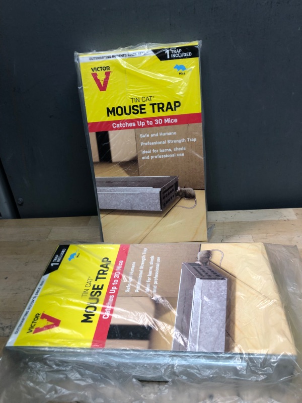 Photo 2 of 2 SETS - Victor Tin Cat Mouse Trap